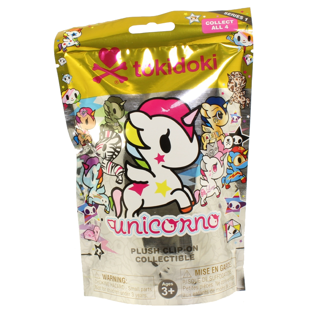 Aurora World Plush - Tokidoki Unicorno Series 1 - BLIND BAG (1 Random Plush Clip-On)