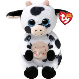 TY Beanie Baby (Beanie Bellies) - HERDLY the Cow (6 inch)