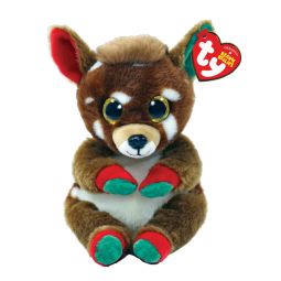 TY Beanie Baby (Beanie Bellies) - JUNO the Christmas Reindeer (6 inch)