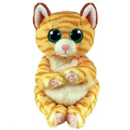 TY Beanie Baby (Beanie Bellies) - MANGO the Gold Tabby Cat (6 inch)
