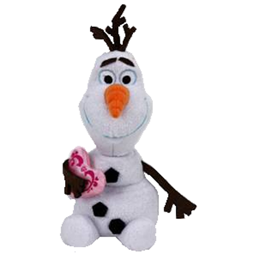 TY Beanie Baby - OLAF the Snowman with HEART (Disney Frozen)