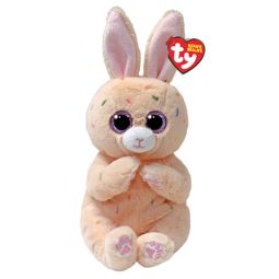 TY Beanie Baby (Beanie Bellies) - PEACHES the Easter Bunny Rabbit (6 inch)