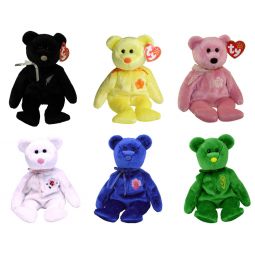 TY Beanie Babies - ASIA PACIFIC 2002 Exclusive Bears (Set of 6 - Ferny, Wattlie, Vanda +3)(8.5 inch)