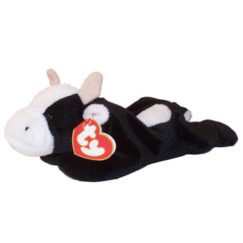 TY Beanie Baby - DAISY the Cow (3rd Gen Hang Tag - 95% Mint)
