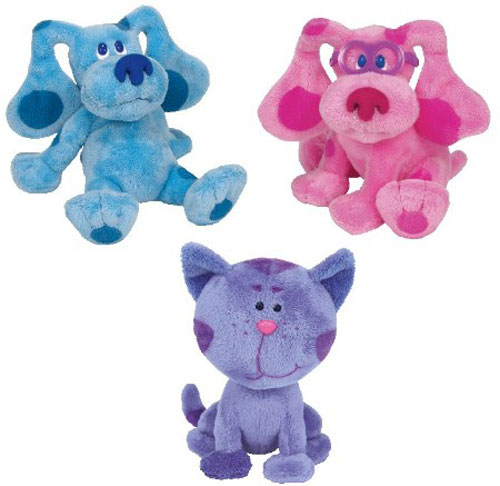 TY Beanie Babies - BLUE'S CLUES (Set of 3 - Blue, Periwinkle & Magenta) (6.5 inch)