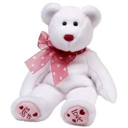 TY Beanie Buddy - HEARTFORD the Valentine's Bear (14 inch)