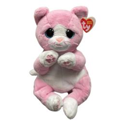 TY Beanie Buddy (Beanie Bellies) - LILLIBELLE the Pink Cat [Medium Size - 12 inch]