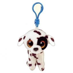 TY Beanie Boos - LUTHER the Spotted Dog (Glitter Eyes)(Key Clip - 3 inch)