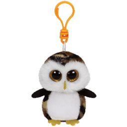 TY Beanie Boos - OWLIVER the Camo Owl (Glitter Eyes) (Plastic Key Clip)