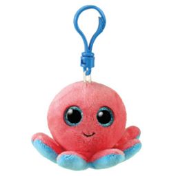 TY Beanie Boos - SHELDON the Octopus (Glitter Eyes)(Key Clip - 3 inch)