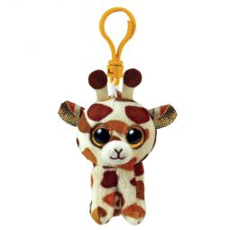 TY Beanie Boos - STILTS the Giraffe (Glitter Eyes)(Key Clip - 3 inch)