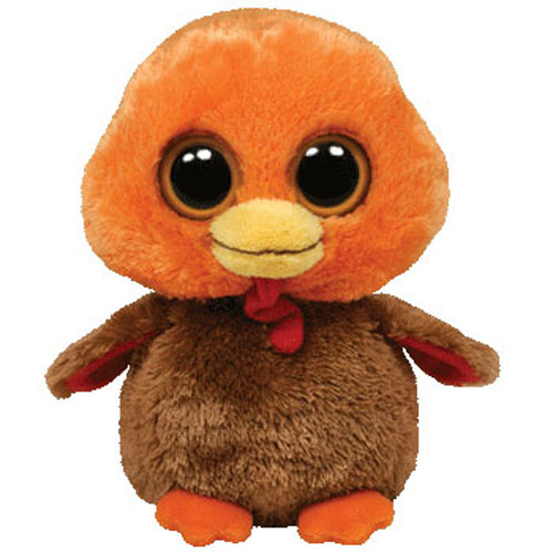 TY Beanie Boos - GOBBLER the Turkey (Solid Eye Color) (Regular Size - 6 inch)