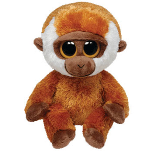 TY Beanie Boos - BONGO the Baby Monkey (Solid Eye Color) (Medium Size - 9 inch)