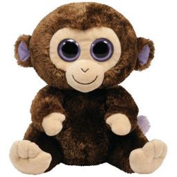 TY Beanie Boos - COCONUT the Monkey (Solid Eye Color) (Medium Size - 9 inch)