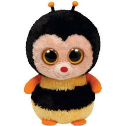 TY Beanie Boos - STING the Bumble Bee (Solid Eye Color) (Medium Size - 9 inch)