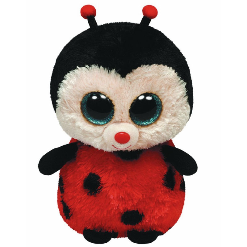 TY Beanie Boos - BUGSY the Ladybug (Glitter Eyes) (Regular Size - 6 inch)
