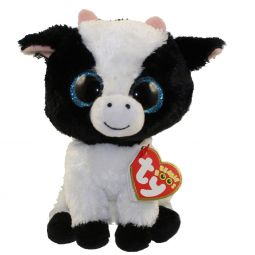 TY Beanie Boos - BUTTER the Cow (Glitter Eyes) (Regular Size - 6 inch)