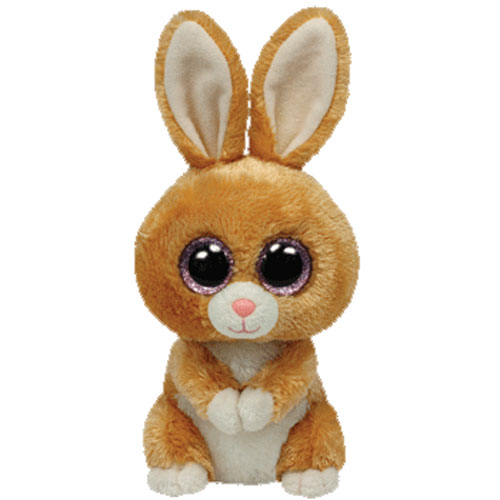 TY Beanie Boos - CARROTS the Tan Rabbit (Glitter Eyes) (Regular Size - 6 inch)
