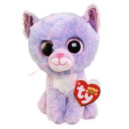 TY Beanie Boos - CASSIDY the Speckled Cat (Glitter Eyes)(Regular Size - 6 inch)