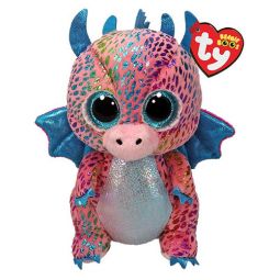 TY Beanie Boos - FLINT the Dragon (Glitter Eyes)(Regular Size - 6 inch)