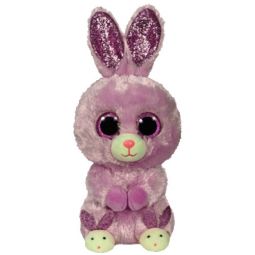 TY Beanie Boos - FUZZY the Purple Bunny with Slippers (Glitter Eyes)(Regular Size - 6 inch)