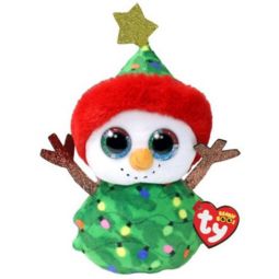 TY Beanie Boos - GARLAND the Christmas Tree Snowman (Glitter Eyes)(Regular Size - 6 inch)