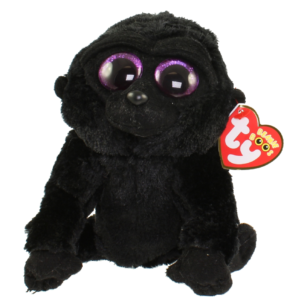 TY Beanie Boos - GEORGE the Gorilla (Glitter Eyes) (Regular Size - 6 in)