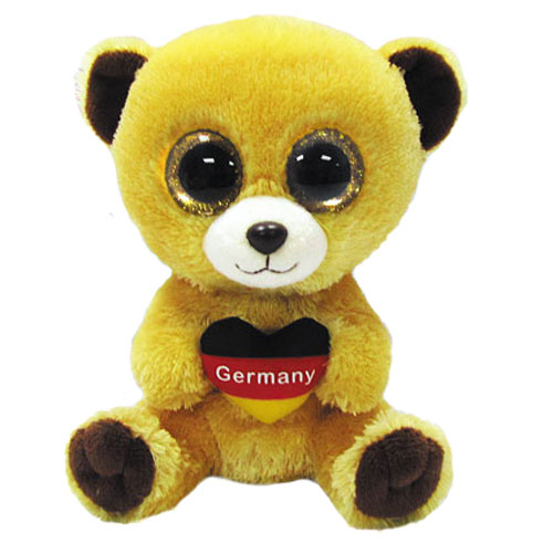 TY Beanie Boos - GERMANY the Bear (Glitter Eyes) (Regular Size - 6 inch) (German Exclusive)