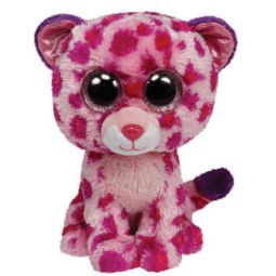 TY Beanie Boos - GLAMOUR the Pink Leopard (Glitter Eyes) (Regular Size - 6 inch)