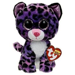 TY Beanie Boos - JEWEL the Purple Leopard (Glitter Eyes) (Regular Size - 6 inch) *Limited Excl.*
