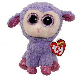 TY Beanie Boos - LAVENDER the Purple Lamb (Glitter Eyes) (Regular Size - 6 inch)