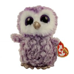 TY Beanie Boos - MOONLIGHT the Purple Owl (Glitter Eyes)(Regular Size - 6 inch)