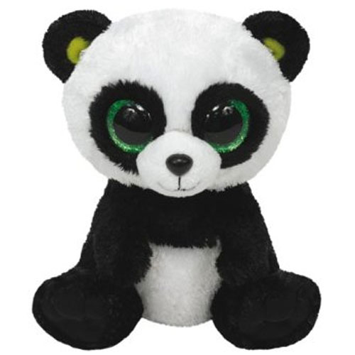 TY Beanie Boos - BAMBOO the Panda Bear (Glitter Eyes) (Medium Size - 9 inch)