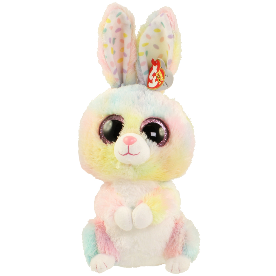 TY Beanie Boos - BUBBY the Bunny (Glitter Eyes) (Medium Size - 9 inch)
