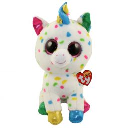 TY Beanie Boos - HARMONIE the Unicorn (Glitter Eyes) (Medium Size - 9 in)