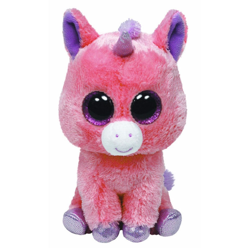 TY Beanie Boos - MAGIC the Pink Unicorn (Glitter Eyes) (Medium Size - 9 inch)
