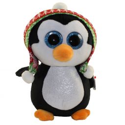 TY Beanie Boos - PENELOPE the Penguin (Glitter Eyes) (Medium Size - 9 inch)
