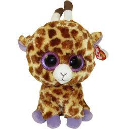 TY Beanie Boos - SAFARI the Giraffe (Glitter Eyes) (Medium Size - 9 inch)