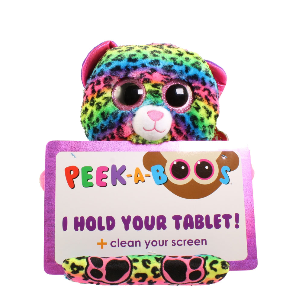 TY Beanie Boos - Peek-A-Boos - LANCE the Leopard (12 inch - Tablet Holder)