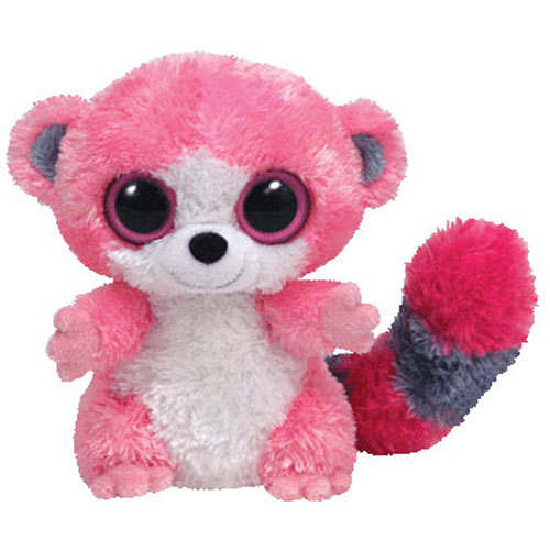 TY Beanie Boos - BUBBLEGUM the Lemur (Solid Eye) (Regular Size - 6 inch) (UK Exclusive) Authentic