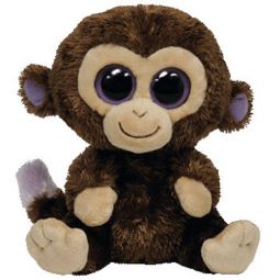 TY Beanie Boos - COCONUT the Monkey (Solid Eye Color) (Regular Size - 6 inch)