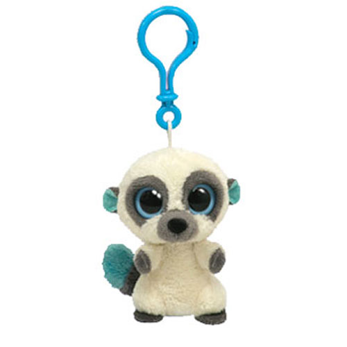 TY Beanie Boos - CLEO the Bush Baby (Solid Eye Color) (Plastic Key Clip - 3 inch) (UK Exclusive)