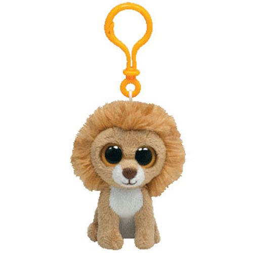 TY Beanie Boos - KING the Lion (Solid Eye Color) (Plastic Key Clip - 3 inch)