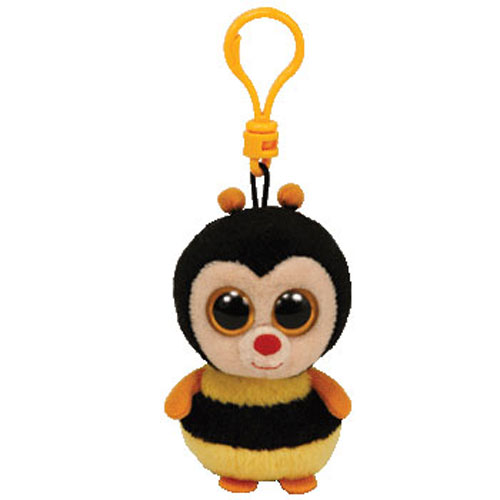 TY Beanie Boos - STING the Bumble Bee (Solid Eye Color) (Plastic Key Clip - 3 inch)