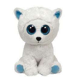 TY Beanie Boos - TUNDRA the Polar Bear (Solid Eye Color) (Regular Size - 6 inch)