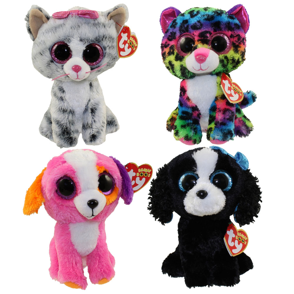TY Beanie Boos - 2016 SUMMER SET of 4 (Dotty, Precious, Tracey & Kiki