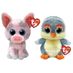 TY Beanie Boos - SET OF 2 FALL 2023 RELEASES [Hambone & Fisher](Regular Size - 6 inch)