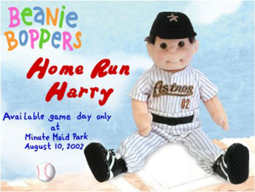 TY Beanie Bopper - HOME RUN HARRY ( Minute Maid Park Gameday Giveaway )