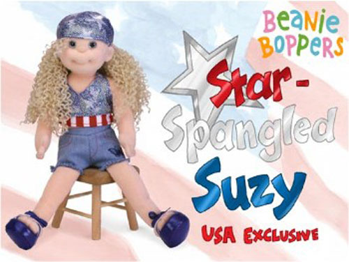 TY Beanie Bopper - STAR SPANGLED SUZY (USA Exclusive)