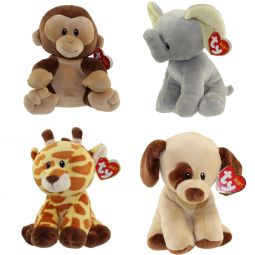 Baby TY - SET of 4 ANIMALS (Gracie, Bubbles, Bananas, Bumpkin)(Regular Size - 7 inch) (Ships Spring) Baby TY - SET of 4 ANIMALS (Gracie, Bubbles, Bananas, Bumpkin)(Regular Size - 7 inch) (Ships Spring)